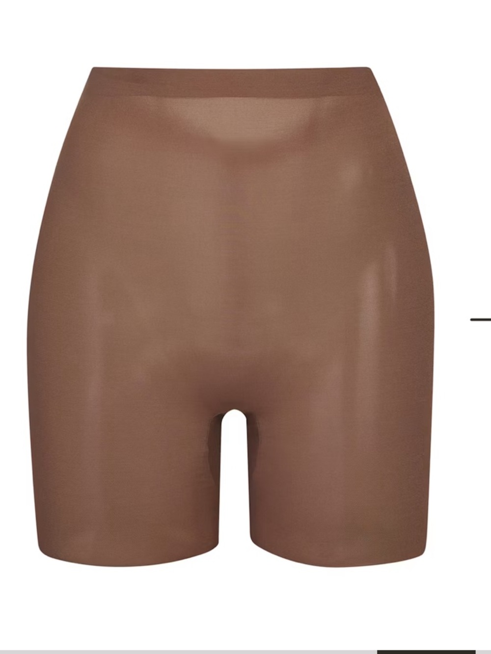 Skims mesh low back Seamless High-Waist Shaping Short in bronze